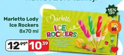 Biedronka Marletto Lody Ice Rockers 8x70 ml oferta