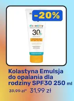 Biedronka Kolastyna Emulsja do opalania dla rodziny SPF30 250 ml oferta