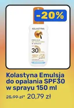 Biedronka Kolastyna Emulsja do opalania SPF30 w sprayu 150 ml oferta