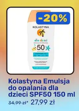 Biedronka Kolastyna Emulsja do opalania dla dzieci SPF50 150 ml oferta