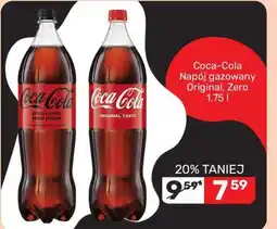 Biedronka Coca-Cola Napój gazowany Original, Zero 1,75 l oferta
