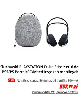 Media Markt Słuchawki PLAYSTATION Pulse Elite z etui do PS5/PS Portal/PC/Mac/Urządzeń mobilnych oferta