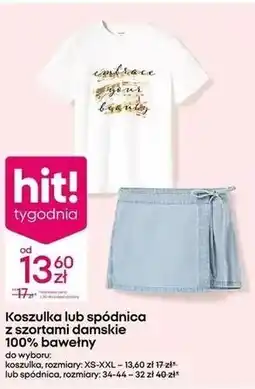 Pepco Koszulka lub spódnica z szortami damskie 100% bawełny oferta