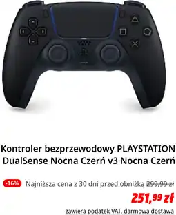 Media Markt Kontroler bezprzewodowy PLAYSTATION DualSense Nocna Czerń v3 Nocna Czerń oferta