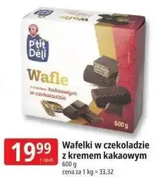 E.Leclerc P'tit Déli Wafle w czekoladzie z kremem kakaowym oferta