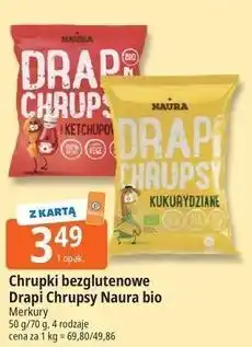 E.Leclerc Merkury Naura Chrupki bezglutenowe Drapi Chrupsy bio oferta