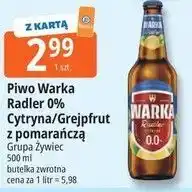 E.Leclerc Piwo Warka Radler 0% Cytryna/Grejpfrut z pomarańczą oferta