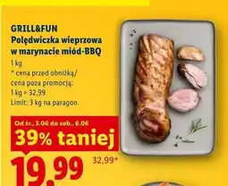 Lidl Polędwiczka wieprzowa miód bbq Grill And Fun oferta