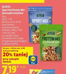 Lidl Mix proteinowy z orzechami i ziarnami soi Alesto oferta