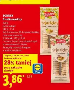 Lidl Markizy cytrynowe Sondey oferta