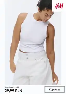 H&M Koszulka w prążki H&M oferta