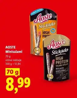 Lidl Minisalami Aoste Stickado Salami-Sticks oferta