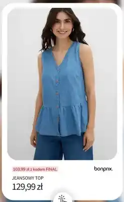 BonPrix Jeansowy top Bonprix oferta