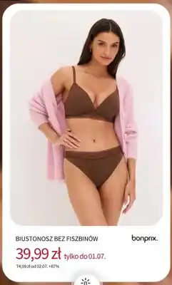 BonPrix Biustonosz bez fiszbinów Bonprix oferta