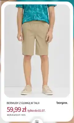 BonPrix Bermudy z gumką w talii Bonprix oferta