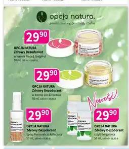 Drogerie Polskie Zdrowy dezodorant w kremie Pinia & Grejpfrut Opcja Natura oferta