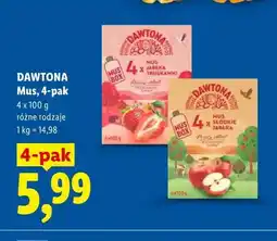 Lidl Mus słodkie jabłko Dawtona 4-pak oferta