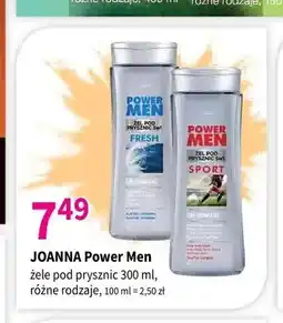 Drogerie Polskie Żel pod prysznic Joanna Power Men Fresh oferta