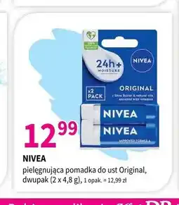 Drogerie Polskie Pielęgnująca pomadka do ust Nivea Original 2-pak oferta