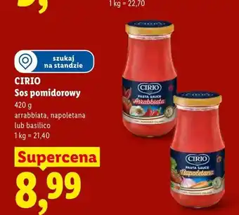 Lidl Sos pomidorowy Arrabbiata Cirio oferta