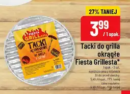 Polomarket Tacki do grilla okrągłe Fiesta Grillesta 2-pak oferta