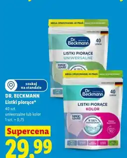 Lidl Listki piorące kolor Dr. Beckmann oferta