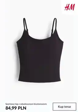 H&M Sportowy top z wbudowanym biustonoszem H&M oferta