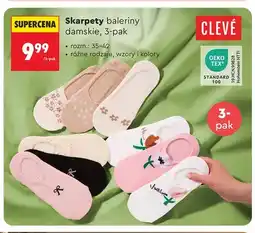 Biedronka Skarpety baleriny damskie Clevé 3-pak oferta