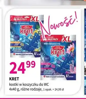 Kostki w koszyczku do WC Kret 4-pak