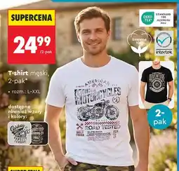 Biedronka T-shirt męski Clevé 2-pak oferta