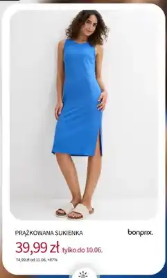 BonPrix Sukienka prążkowana Bonprix oferta