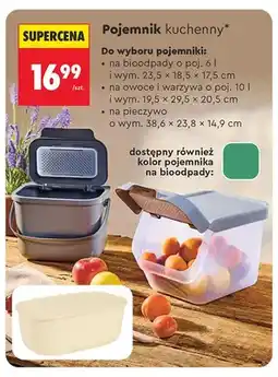 Biedronka Pojemnik kuchenny na bioodpady Smukee oferta