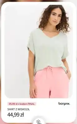 BonPrix Shirt z wiskozą Bonprix oferta