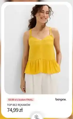BonPrix Top bez rękawów Bonprix oferta