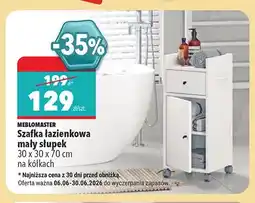 Biedronka Szafka łazienkowa mały słupek na kółkach Meblomaster 30x30x70 cm oferta