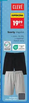 Biedronka Szorty męskie Clevé czarne oferta