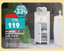 Biedronka Szafka łazienkowa mały słupek Meblomaster 30x30x70 cm oferta