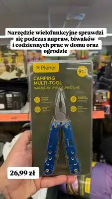 Biedronka Narzędzie wielofunkcyjne Plener Camping Multi-Tool 9 w 1 oferta