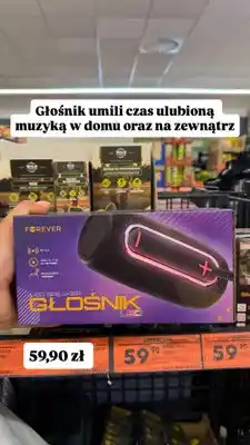 Biedronka Głośnik LED Forever oferta