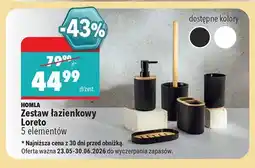 Biedronka Zestaw łazienkowy Loreto Homla 5 elementów oferta