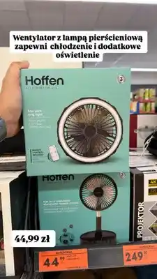 Biedronka Wentylator z lampą pierścieniową Hoffen oferta