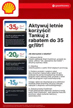 SHELL Shell - letnie korzyści oferta