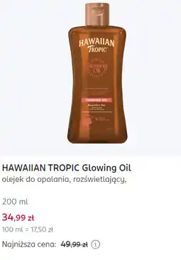 Rossmann HAWAIIAN TROPIC Glowing Oil olejek do opalania, rozświetlający oferta