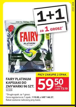 Selgros Kapsułki do zmywarki Fairy oferta