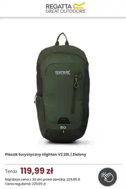 Regatta Plecak turystyczny Regatta Great Outdoors Highton V2 20 l Zielony oferta