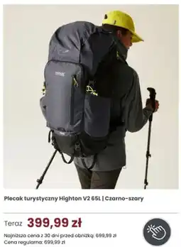 Regatta Plecak turystyczny Regatta Highton V2 65 l czarno-szary oferta