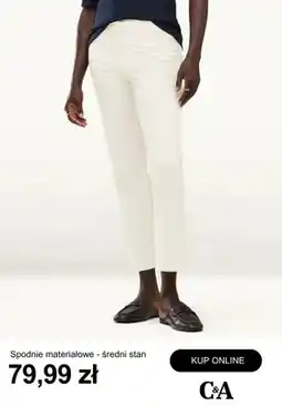C&A Spodnie materiałowe średni stan C&A oferta