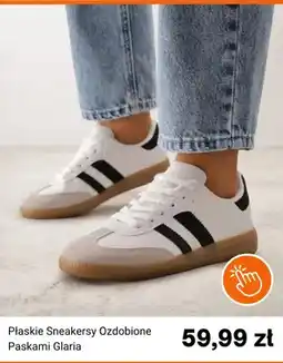 Born2be Sneakersy płaskie Born2be Glaria ozdobione paskami oferta