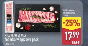 ALDI Żeberka wieprzowe Mięsne Specjały oferta