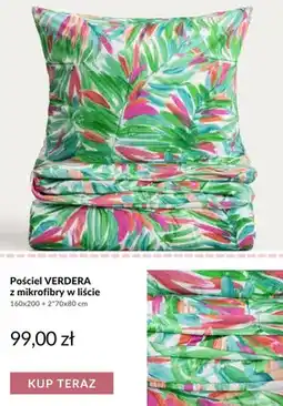 Homla Pościel VERDERA z mikrofibry w liście 160x200 + 2x70x80 cm oferta